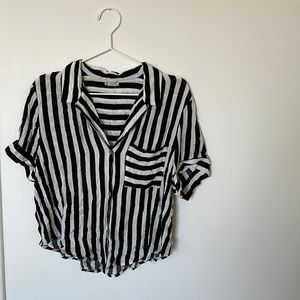 COPY - Free People striped short sleeve woven